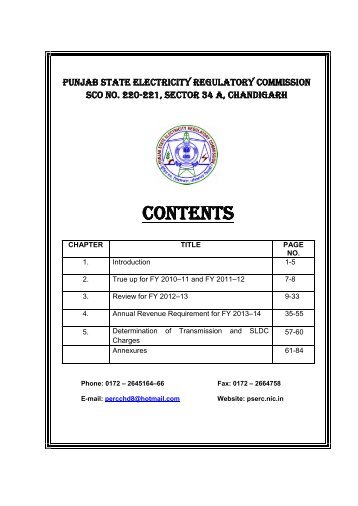 Tariff order PSTCL 2013-14 - Punjab State Electricity Regulatory ...