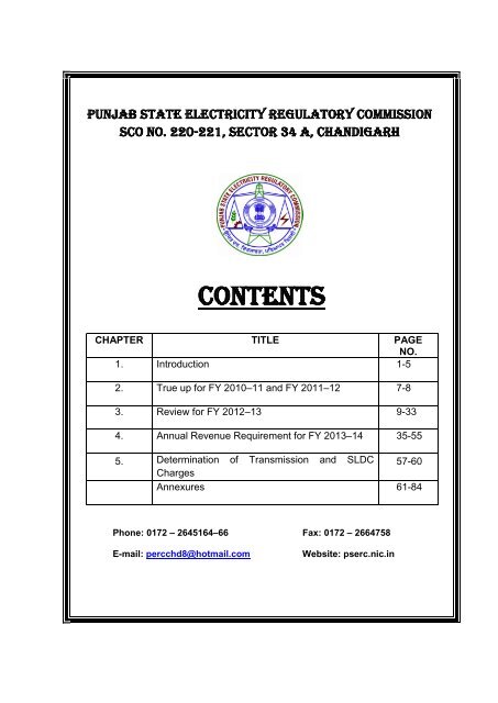Tariff order PSTCL 2013-14 - Punjab State Electricity Regulatory ...
