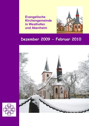 Dezember bis Februar 2010 - Evangelische Kirchengemeinde ...