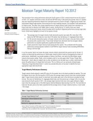 Ibbotson Target Maturity Report 1Q 2012 - Morningstar