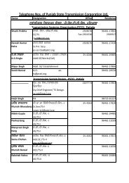 Chief Engineer/ Transmission System - Punjab State Transmission ...