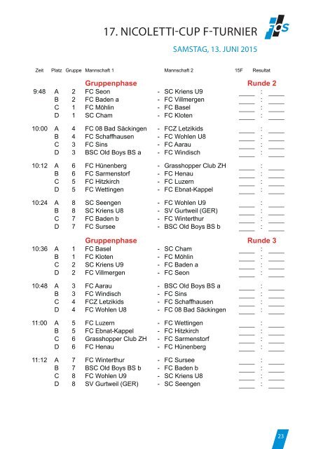 Festführer FCS-Fäscht 2015