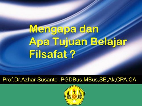 Filsafat Ilmu Akuntansi