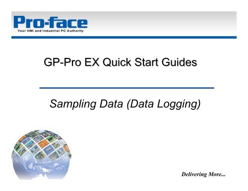 Sampling Data - Pro-face America HMI Store