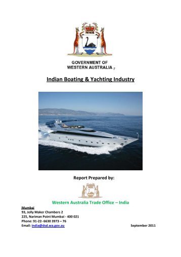 Indian Boating & Yachting Industry - Department of State Development