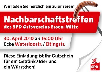 Nachbarschaftstreffen des SPD-Ortsvereins ... - Britta Altenkamp