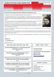 Newsletter Jusos Weser-Ems Ausgabe 7/2010