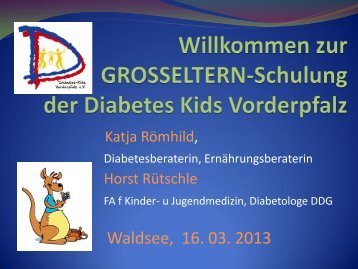 Thema Diabetes Typ 1 bei Kindern und Jugendlichen - Dia-kids ...