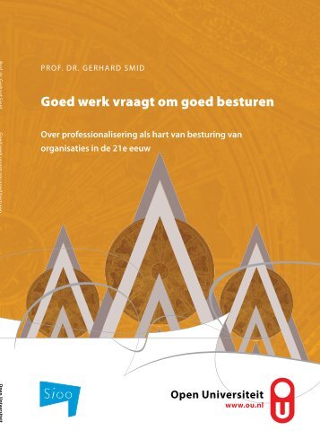 Oratie Goed werk vraagt om goed besturen - Sioo