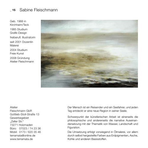 Download Broschüre Ateliertage 2009 - Kunstverein Kirchheim eV