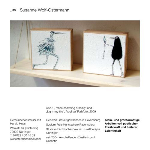 Download Broschüre Ateliertage 2009 - Kunstverein Kirchheim eV