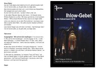 Ihlow-Gebet 2010 - Advents-Heft - Kloster Ihlow