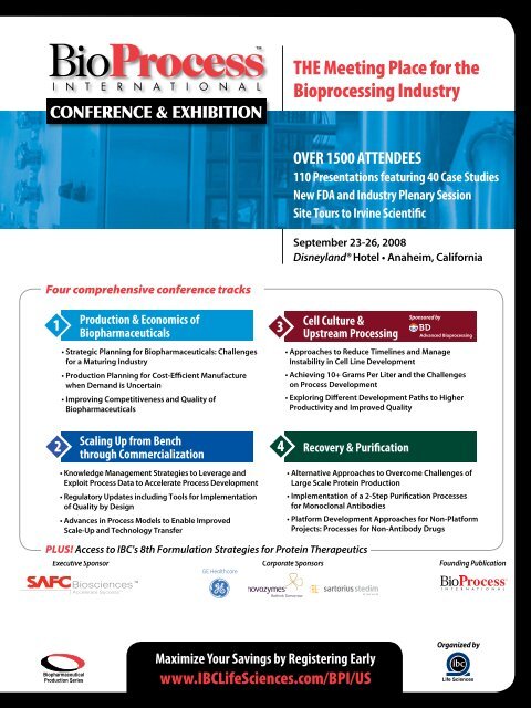 Cell Culture & Upstream Processing - IBC Life Sciences