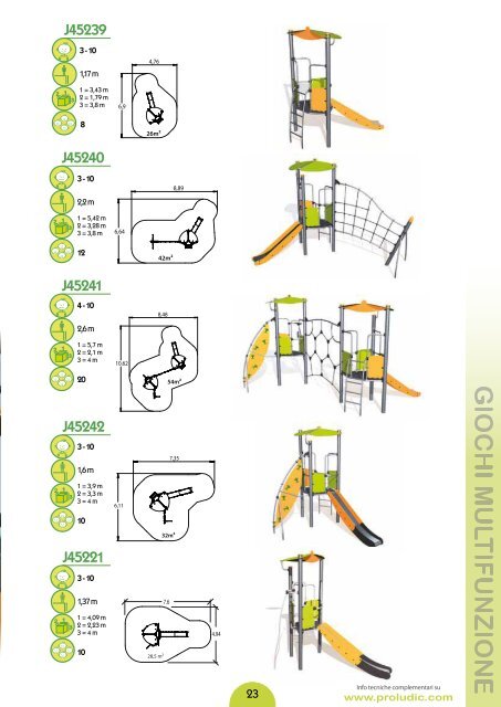 Attrezzature per aree gioco e sportive - Proludic