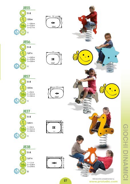 Attrezzature per aree gioco e sportive - Proludic