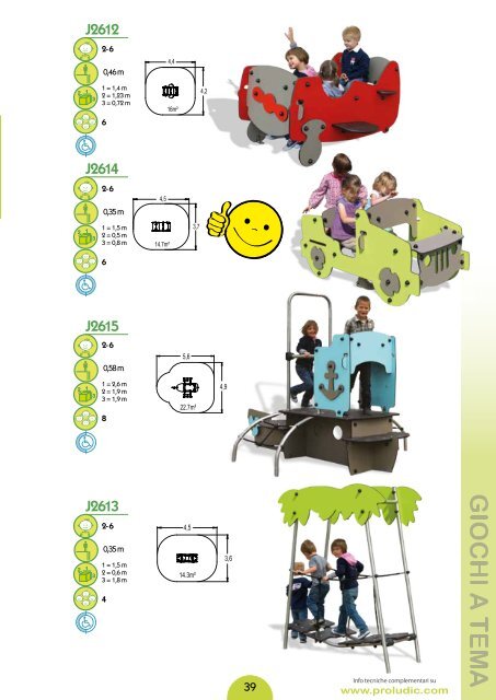 Attrezzature per aree gioco e sportive - Proludic