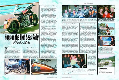 IronWorks Article, December - High Seas Rally