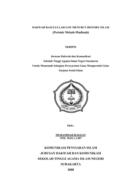 Mengapa nabi muhammad saw berdakwah secara bersembunyi