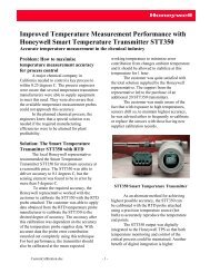 Accurate temperature measurement in the chemical industry