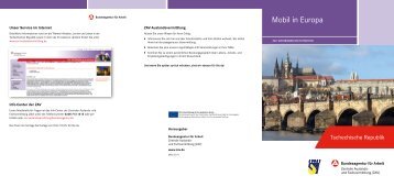Mobil in Europa - Tschechische Republik - Zentrale Auslands- und ...