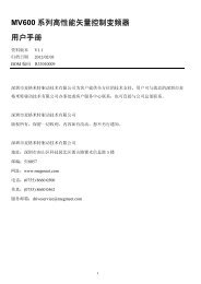 MV600 ç³»åé«æ§è½ç¢éæ§å¶åé¢å¨ç¨æ·æå