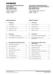 Table of Contents Inhaltsverzeichnis Demontage-/Montageanleitung ...