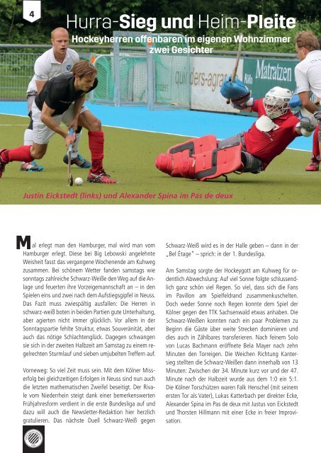 Hockeyherren: einmal hui – einmal pfui