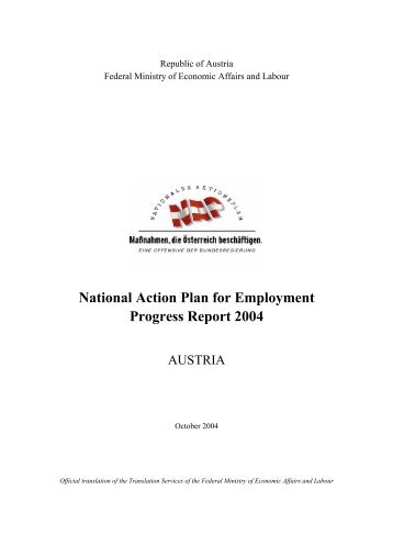 Austria: National Action Plan for Employment - Progress Report 2004