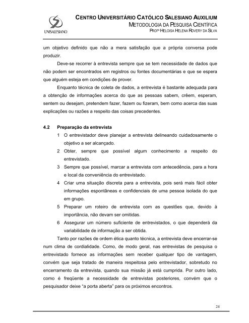METODOLOGIA DA PESQUISA - 2Âª AULA.pdf - unisalesiano