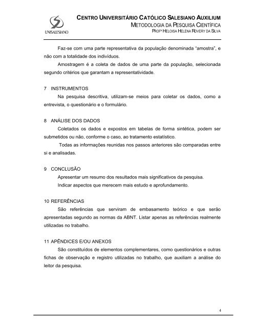 METODOLOGIA DA PESQUISA - 2Âª AULA.pdf - unisalesiano