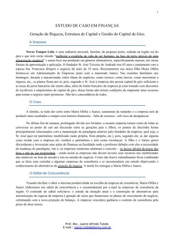 ESTUDO DE CASO EM FINANÃAS 2008 em word97.pdf