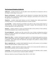 Councillors Code of Conduct - Newark and Sherwood District Council