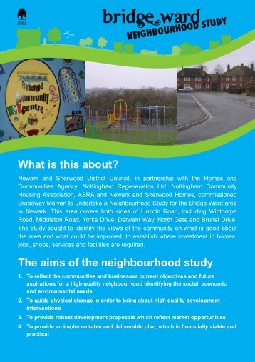 Bridge Ward Neighbourhood Study Leaflet - Newark and Sherwood ...