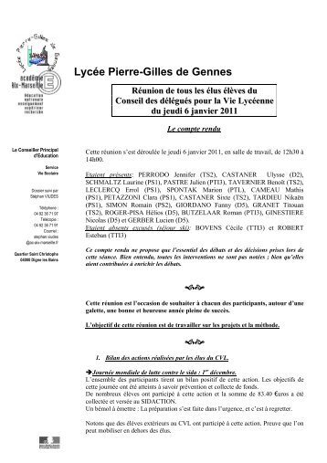 Le recteur de l'académie d'Aix-Marseille - Lycée Pierre-Gilles de ...