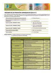 SEP-Resumen de proyectos aprobados en acta numero seis.