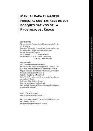 Manual para el manejo forestal sustentable de los bosques nativos ...