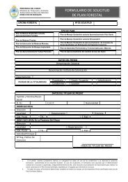Formulario de Solicitud para Plan Forestal.