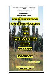 Leyes Ambientales de la Provincia del Chaco.