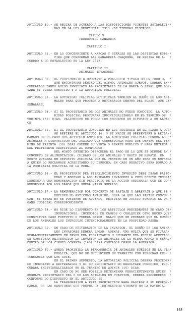 Leyes Ambientales de la Provincia del Chaco.