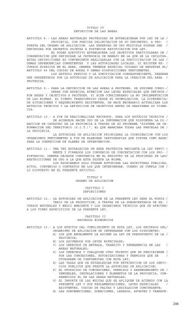 Leyes Ambientales de la Provincia del Chaco.