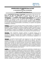 CONVENIO MARCO DE PASANTÃAS Nueva Ley 26.427 Entre LA ...