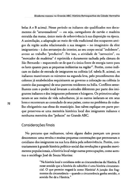 Os imigrantes do Núcleo Colonial de São ... - Diversitas - USP