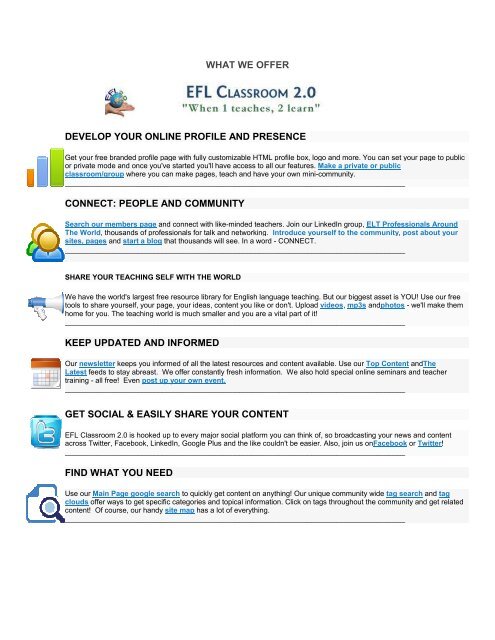 Intermediate - EFL Classroom 2.0