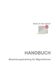 (D) - Bewerbungstraining für MigrantInnen  - Deutsch am Arbeitsplatz