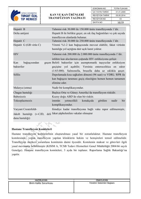 TOTM-TLM-049 Kan Ve Kan ÃrÃ¼nleri TransfÃ¼zyon TalimatÄ±.pdf