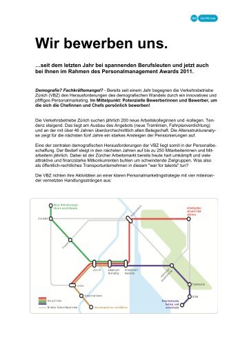 Wir bewerben uns. Film ab für das VBZ- Personalmarketing.