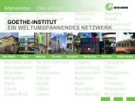 goethe-institut ein weltumspannendes netzwerk - Career Service ...