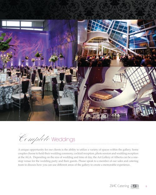 weddings and special events at the art gallery of alberta