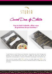 Caviar Duo, by Sturia - Transversal