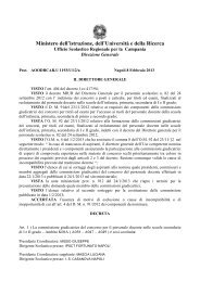 Rettifica - Ufficio scolastico regionale per la Campania - Miur